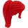 LEGO rot Haar mit Pferdeschwanz und Bangs (18640 / 92257)
