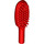 LEGO Rød Hairbrush med kort håndtak (10 mm) (3852)