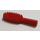 LEGO Röd Hairbrush med kort handtag (10 mm) (3852)