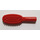 LEGO Rot Hairbrush mit kurzem Griff (10mm) (3852)