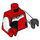 LEGO rouge Harley Quinn - blanc Bras Minifig Torse (973 / 76382)