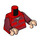 LEGO Red Harry Potter - Red Striped Sweater Minifig Torso (973 / 76382)