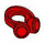 LEGO Red Headphones / Around Neck (66913 / 78135)