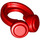 LEGO rouge Headphones / Around Neck (66913 / 78135)
