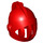 LEGO rot Helm mit Gesicht Gitter (4503 / 15569)
