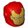 LEGO Red Helmet with Smooth Front with Red Iron Man Mask (28631 / 29819)