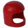 LEGO Red Helmet with Thin Chinstrap and Visor Dimples