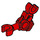 LEGO rot Hero Factory Figure Roboter Arm (15341)