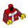 LEGO Rosso Hiker con Zaino Minifigure Busto (973 / 76382)