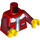 LEGO Rot Hiker mit Rucksack Minifigur Torso (973 / 76382)