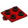 LEGO rot Scharnier 2 x 2 oben (6134)