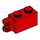 LEGO Rood Scharnier Steen 1 x 2 Vergrendelings met Dual Finger Aan Einde Horizontaal (30540 / 54672)