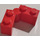 LEGO Red Hinge Brick 1 x 4 Assembly