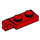 LEGO Rood Scharnier Plaat 1 x 2 Vergrendelings met Single Finger Aan Einde Verticaal met Groef aan de onderzijde (44301)