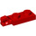 LEGO Red Hinge Plate 1 x 2 Locking with Single Finger on End Vertical with Bottom Groove (44301)
