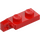 LEGO Red Hinge Plate 1 x 2 Locking with Single Finger on End Vertical without Bottom Groove (44301 / 49715)