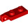 LEGO Rood Scharnier Plaat 1 x 2 Vergrendelings met Single Finger Aan Einde Verticaal zonder groef aan de onderzijde (44301 / 49715)