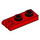 LEGO Rood Scharnier Plaat 1 x 2 met 3 Vingers en holle noppen (4275)