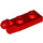 LEGO Red Hinge Plate 1 x 2 with Locking Fingers without Groove (44302 / 54657)