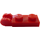 LEGO rouge Charnière assiette 1 x 2 avec Verrouillage Les doigts sans rainure (44302 / 54657)