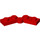 LEGO rouge Charnière assiette 1 x 4 (1927 / 19954)