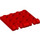 LEGO Red Hinge Plate 4 x 4 Locking (44570 / 50337)