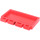 LEGO Red Hinge Tile 2 x 4 with Ribs (2873)