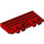 LEGO Rood Scharnier Trein Gate 2 x 4 Vergrendelings Dual 2 Vingers zonder verstevigingen achter (92092)