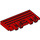 LEGO Rood Scharnier Trein Gate 2 x 4 Vergrendelings Dual 2 Stubs zonder verstevigingen achter (92092)