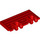 LEGO Rood Scharnier Trein Gate 2 x 4 Vergrendelings Dual 2 Vingers zonder verstevigingen achter (92092)