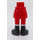 LEGO Red Hip with Basic Curved Skirt with Red Legs and Black Boots with Thick Hinge (92820)