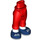 LEGO Rood Heup met Pants met Blauw Laced Shoes (101347)