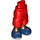 LEGO Red Hip with Shorts with Cargo Pockets with Dark Blue shoes (2268)