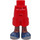 LEGO Red Hip with Shorts with Cargo Pockets with Dark Blue shoes (2268)