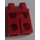 LEGO rot Hüften und Beine mit Schwarz und Dark rot Gürtel und Sash und Knee Straps Muster (3815)