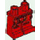 LEGO rouge Hanches et jambes avec Dark rouge Sash et Knee Pads (3815)