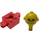 LEGO rot Homemaker Figure mit Gelb Kopf und Freckles