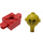 LEGO rot Homemaker Figure mit Gelb Kopf und Glasses