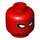 LEGO Red Hood Minifigure Head (Recessed Solid Stud) (3626 / 29362)