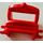 LEGO Rojo Caballo Saddle con Dos Clips (4491 / 18306)