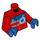 LEGO Red Hospital Pilot Minifig Torso (973 / 76382)