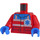 LEGO rot Hospital Pilot Minifig Torso (973 / 76382)