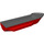 LEGO Red Hull 14 x 51 x 6 with Dark Stone Gray Top (62792)