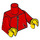 LEGO Red Imp Minifig Torso (973 / 88585)