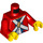 LEGO rouge Imperial Uniform avec Knapsack (973 / 76382)