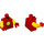 LEGO Rood Iron Man met Kort Poten Minifig Torso (973 / 76382)