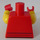 LEGO Rood Iron Man met Kort Poten Minifig Torso (973 / 76382)