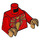 LEGO Red Iron Spider - Black Outlined Gold Emblem Minifig Torso (973 / 76382)