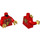 LEGO Red Iron Spider - Black Outlined Gold Emblem Minifig Torso (973 / 76382)