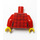 LEGO Rojo Chaqueta con Striped Camisa Torso (973 / 76382)